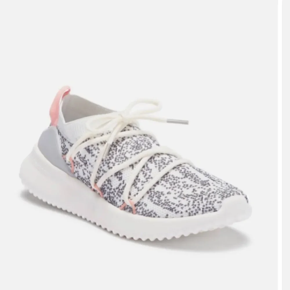 Adidas Ultimamotion Cloudfoam Sock Lace-up Sneaker Athletic Walking Gray Pink